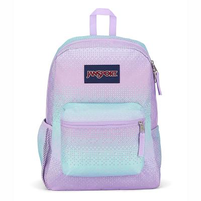 JanSport CROSS TOWN School Backpacks Purple / Green | AU_JS239