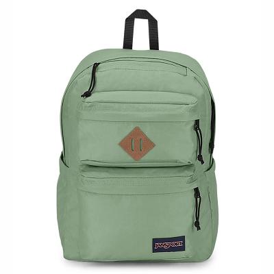 JanSport Double Break Laptop Backpacks Green | AU_JS505