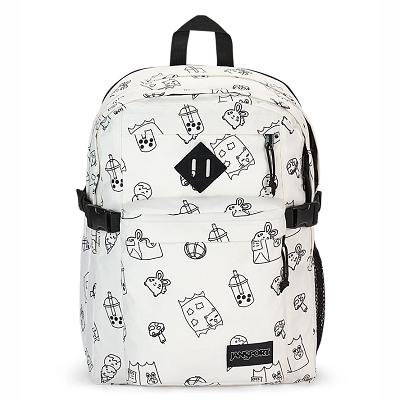 JanSport Main Campus School Backpacks White | AU_JS459