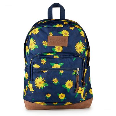 JanSport Right Pack School Backpacks Navy / Yellow | AU_JS048