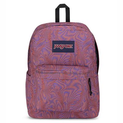 JanSport SuperBreak® Plus Laptop Backpacks Purple / Orange | AU_JS101