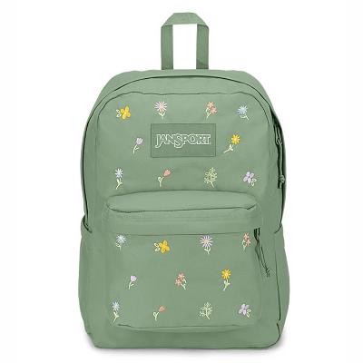 JanSport SuperBreak® Plus Laptop Backpacks Green | AU_JS455