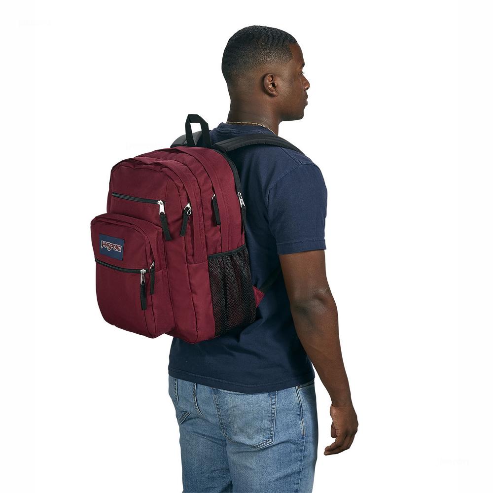 JanSport BIG STUDENT Laptop Backpacks Burgundy | AU_JS344