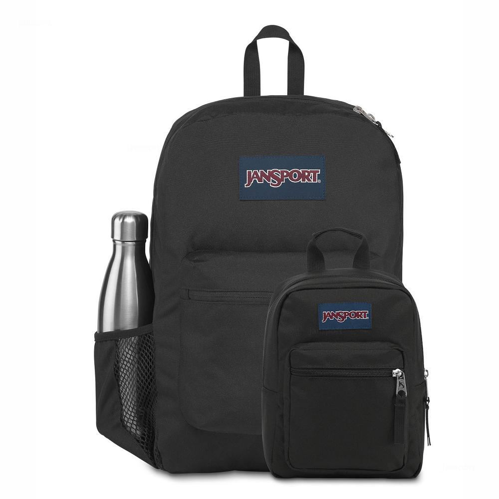 JanSport CROSS TOWN + BIG BREAK School Backpacks Black | AU_JS256