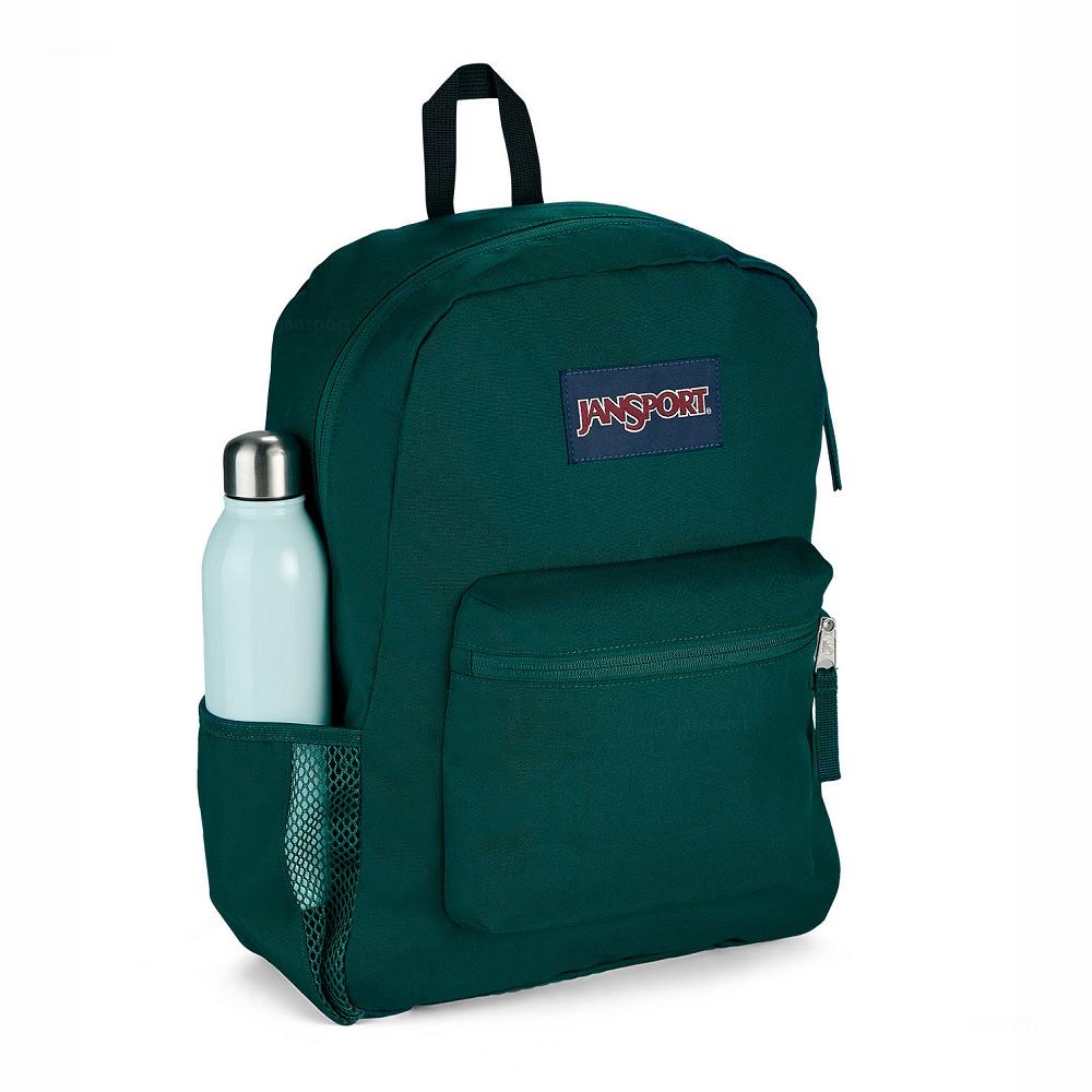 JanSport CROSS TOWN School Backpacks Green | AU_JS170