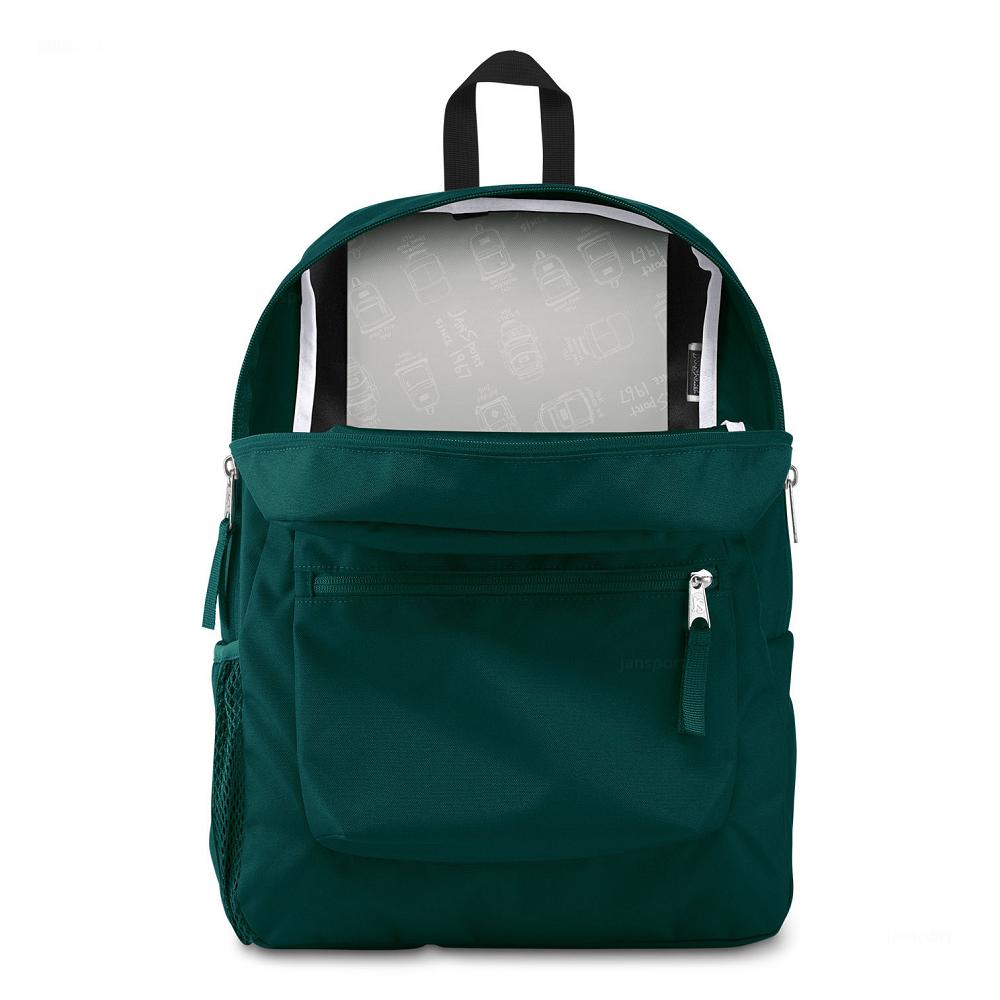 JanSport CROSS TOWN School Backpacks Green | AU_JS170