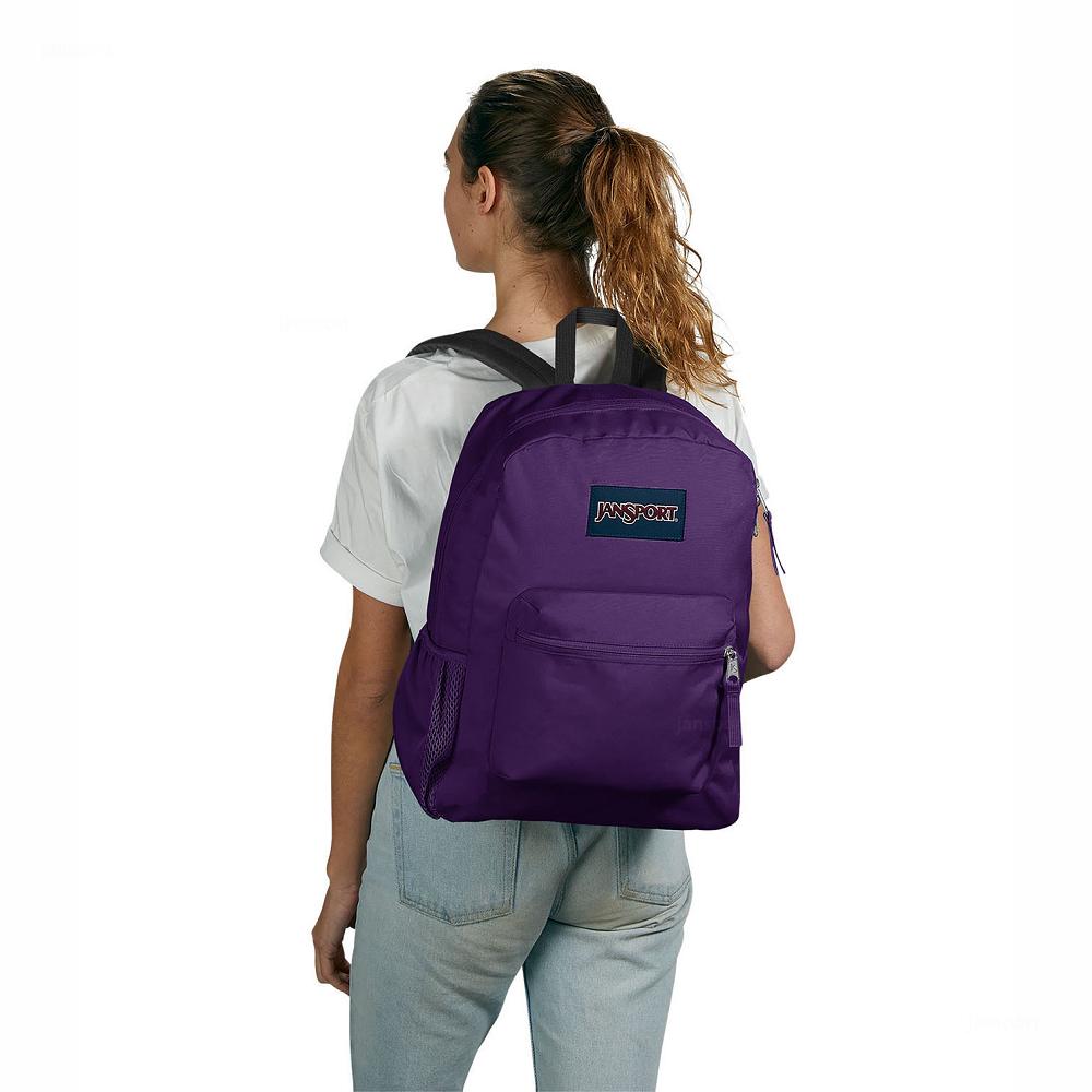 JanSport CROSS TOWN School Backpacks Purple | AU_JS074