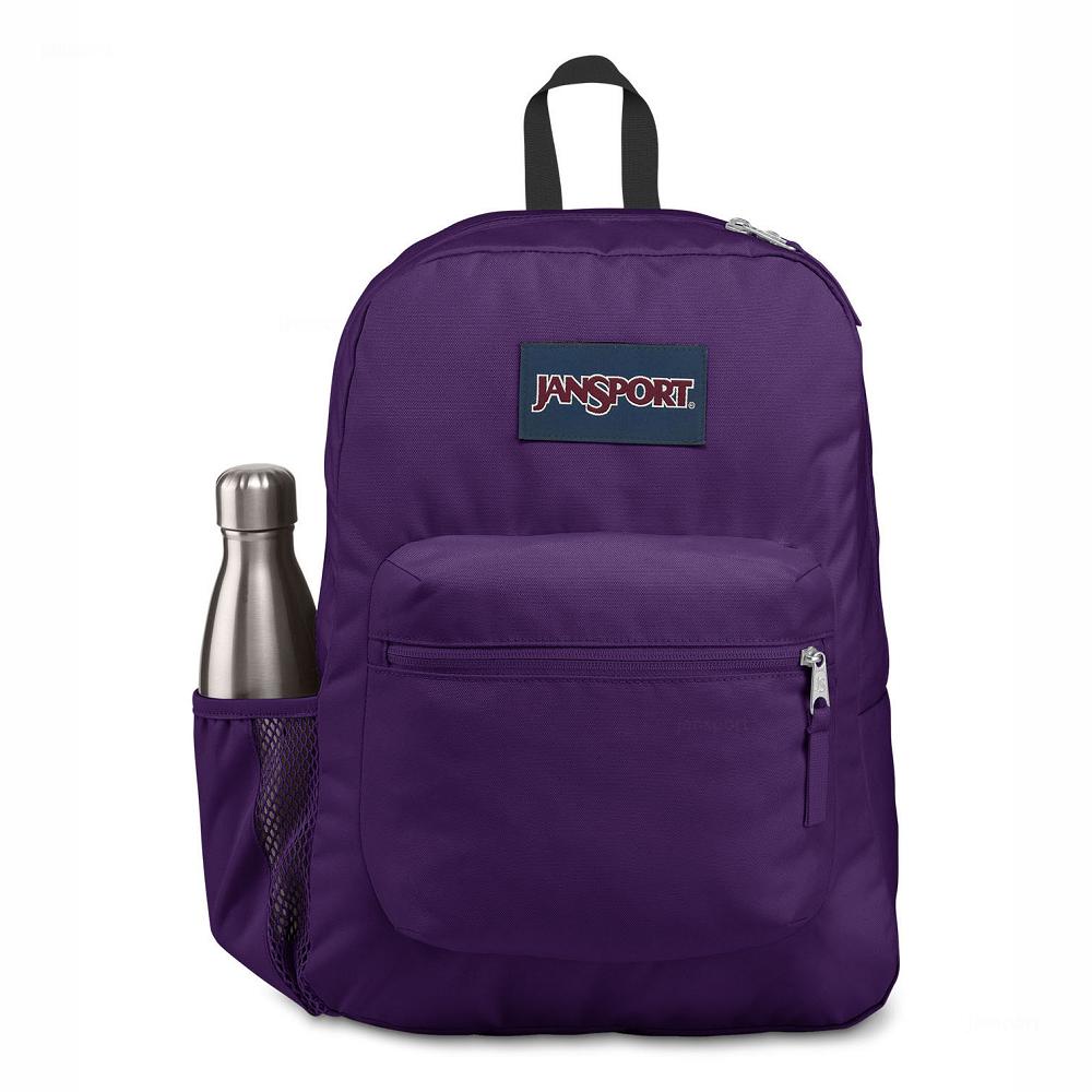 JanSport CROSS TOWN School Backpacks Purple | AU_JS074