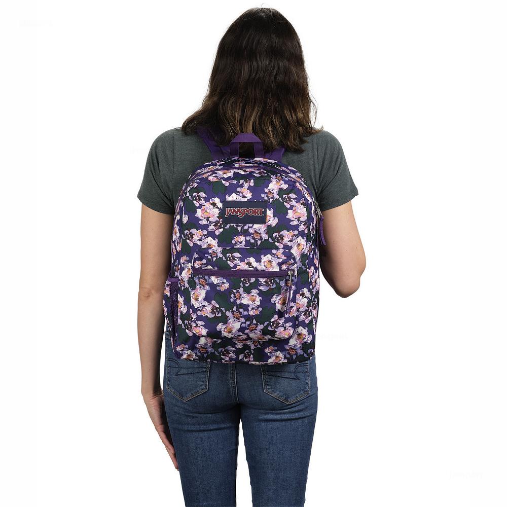 JanSport CROSS TOWN School Backpacks Purple | AU_JS481