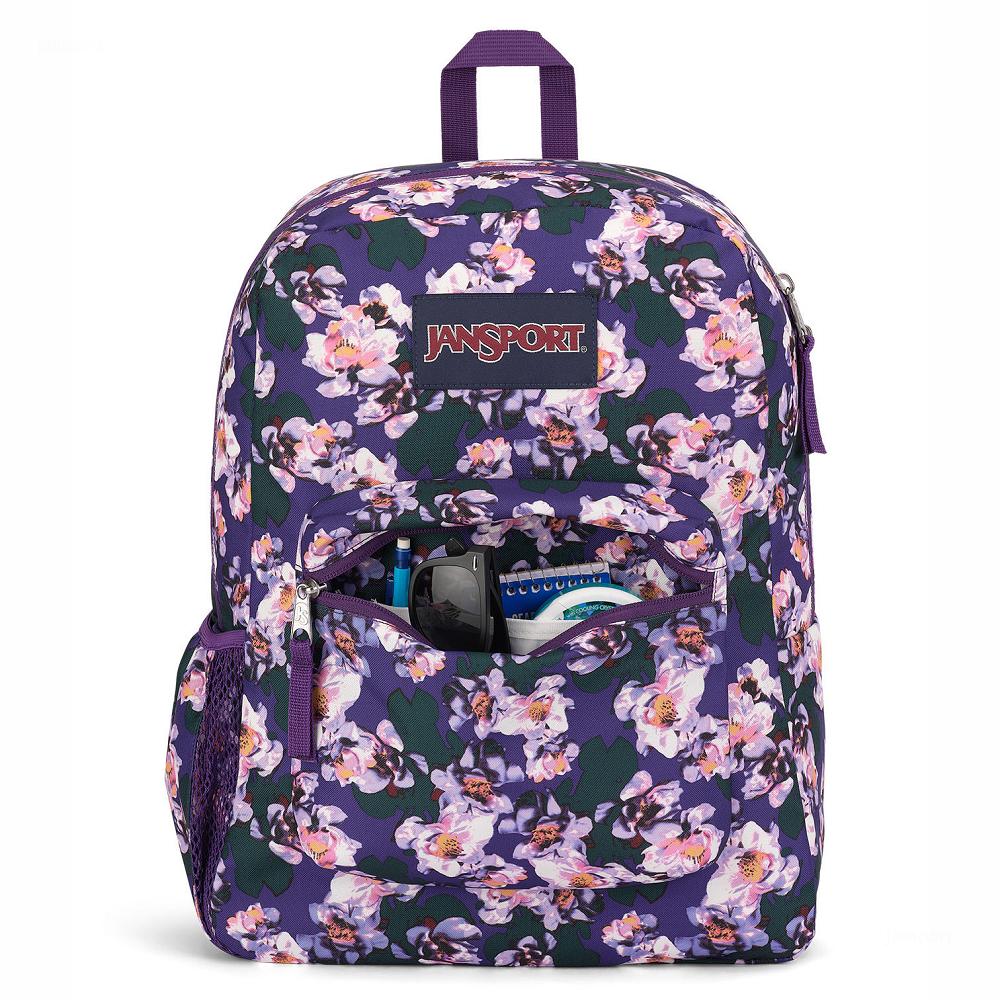 JanSport CROSS TOWN School Backpacks Purple | AU_JS481