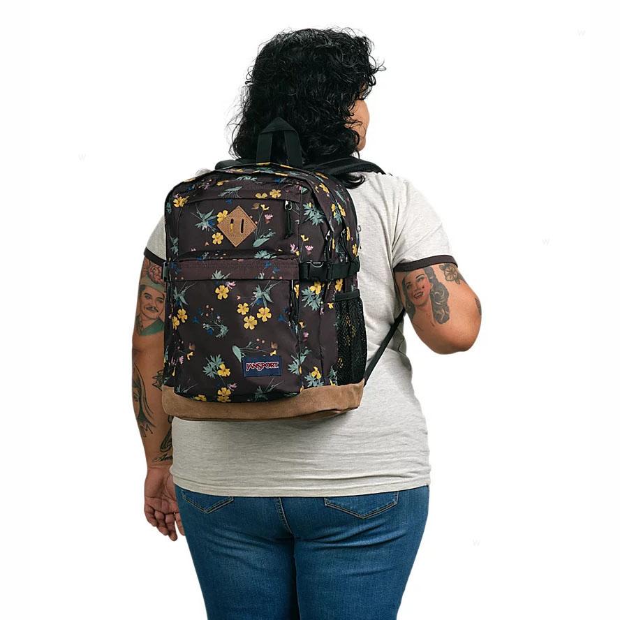 JanSport DARK FLORA BUNDLE School Backpacks Brown | AU_JS317