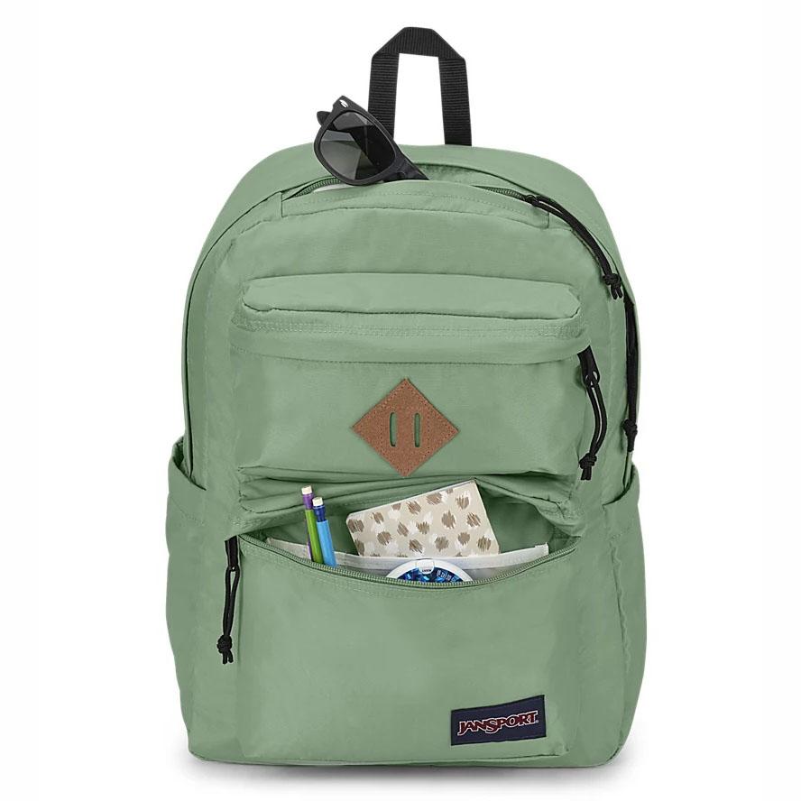 JanSport Double Break Laptop Backpacks Green | AU_JS505