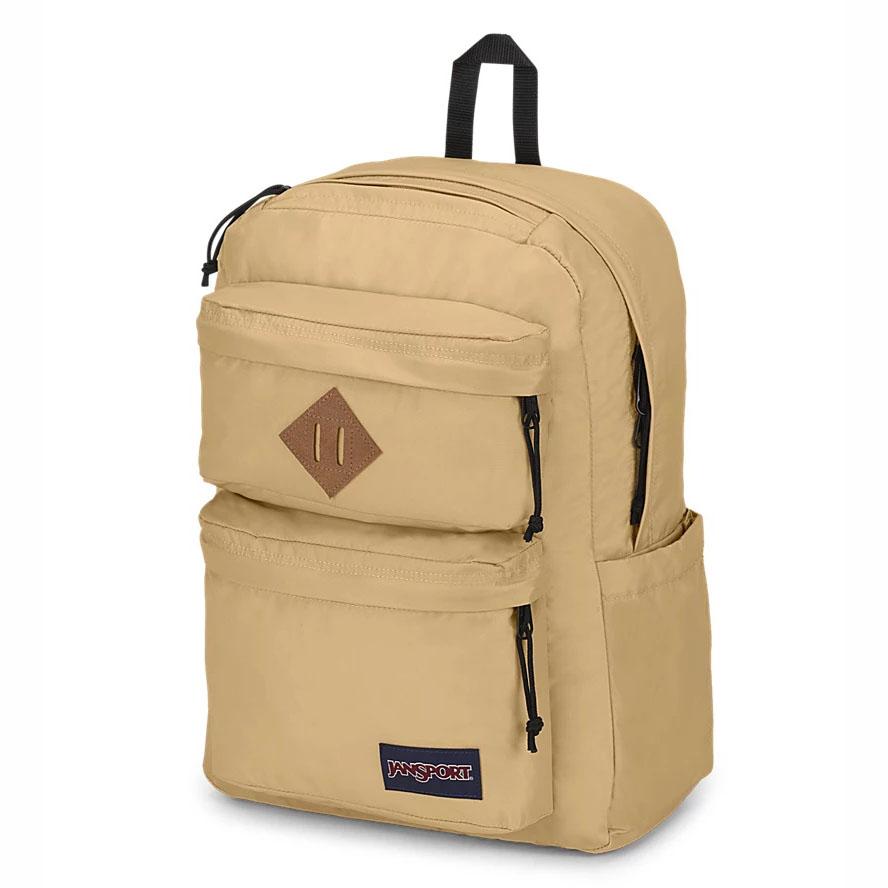 JanSport Double Break Laptop Backpacks Khaki | AU_JS063