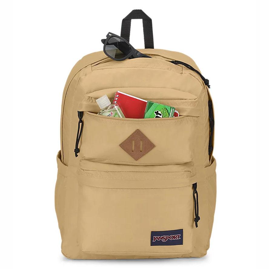 JanSport Double Break Laptop Backpacks Khaki | AU_JS063