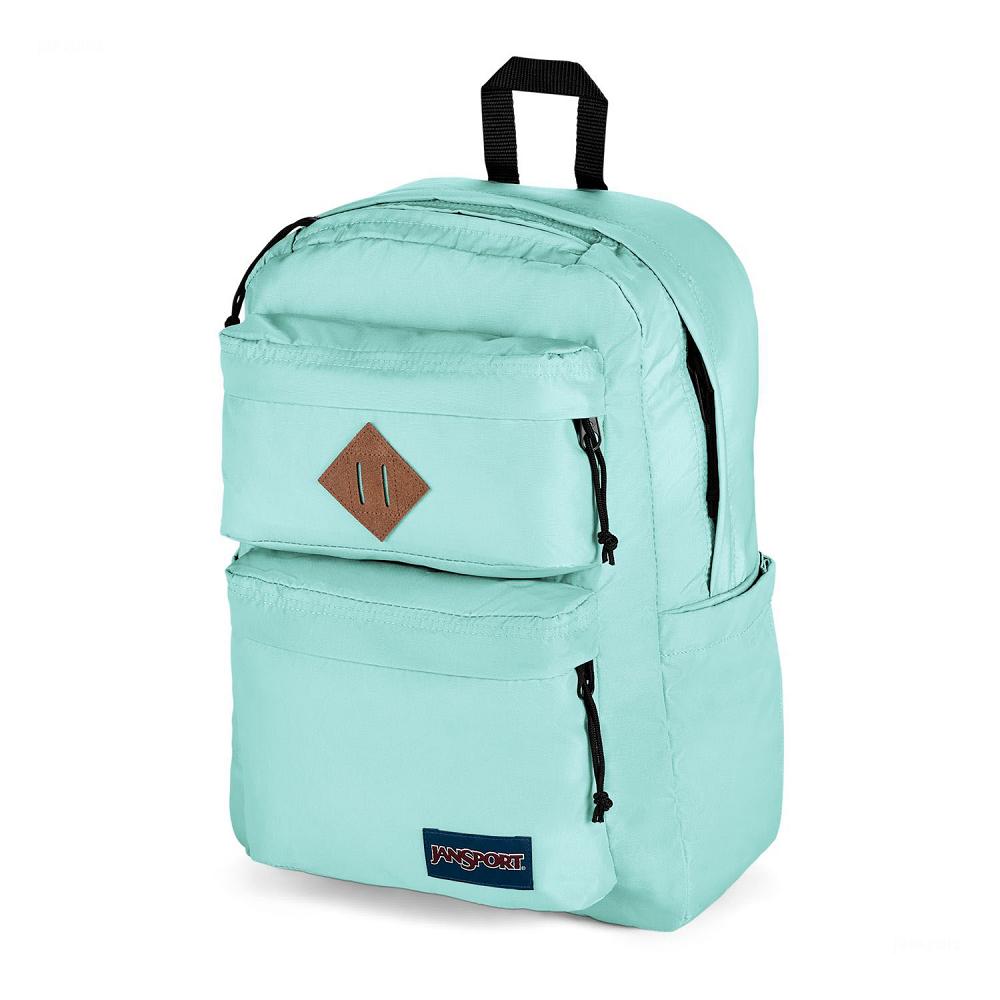 JanSport Double Break Laptop Backpacks Turquoise | AU_JS081