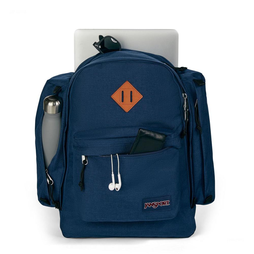 JanSport Field Pack Hiking Backpacks Navy | AU_JS385