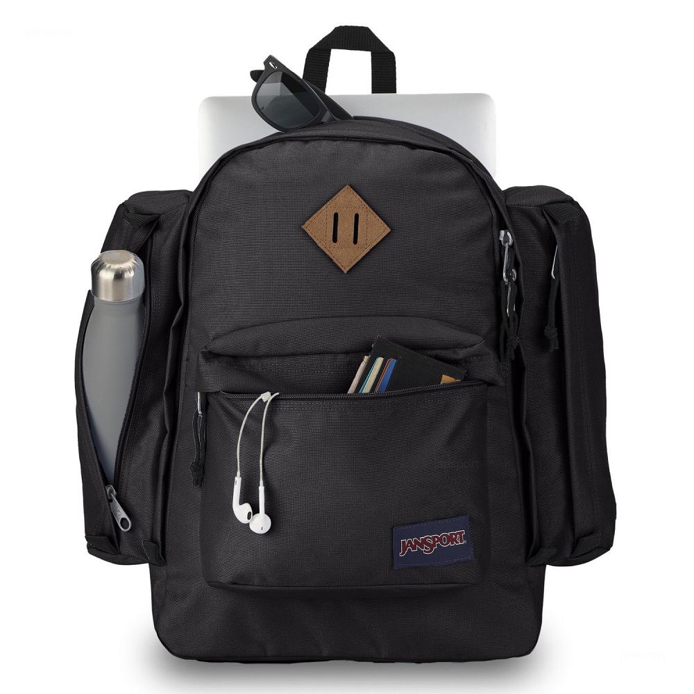 JanSport Field Pack Laptop Backpacks Black | AU_JS260