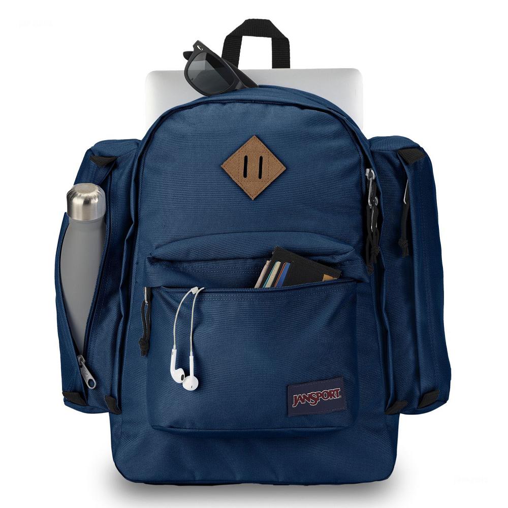 JanSport Field Pack School Backpacks Navy | AU_JS274