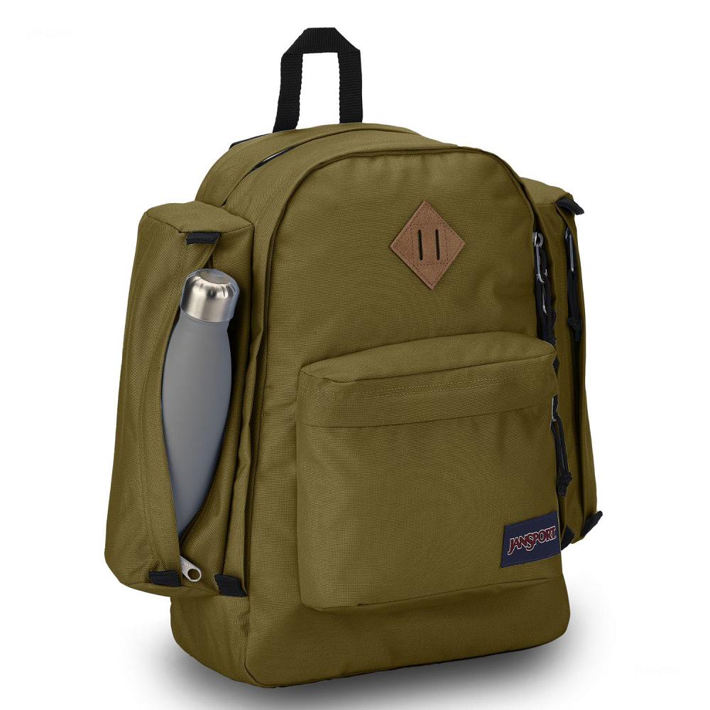 JanSport Field Pack School Backpacks Olive | AU_JS126