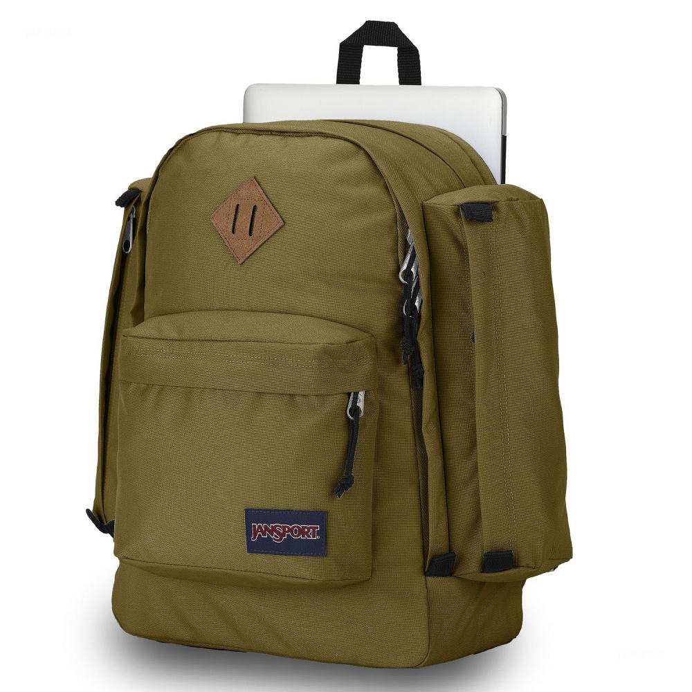 JanSport Field Pack School Backpacks Olive | AU_JS126