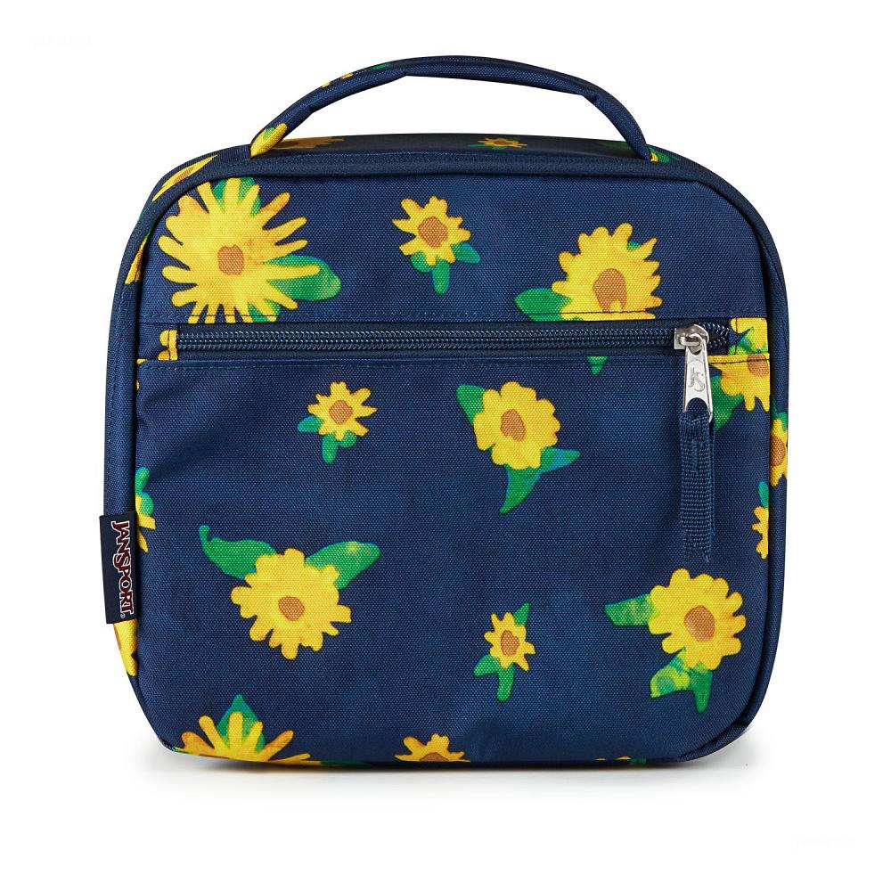 JanSport LUNCH BREAK Lunch Bags Navy / Yellow | AU_JS275