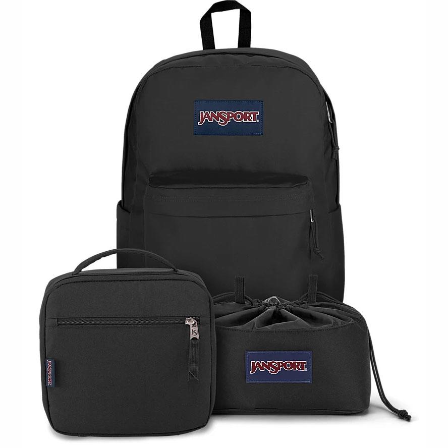 JanSport MIDNIGHT BUNDLE School Backpacks Black | AU_JS582