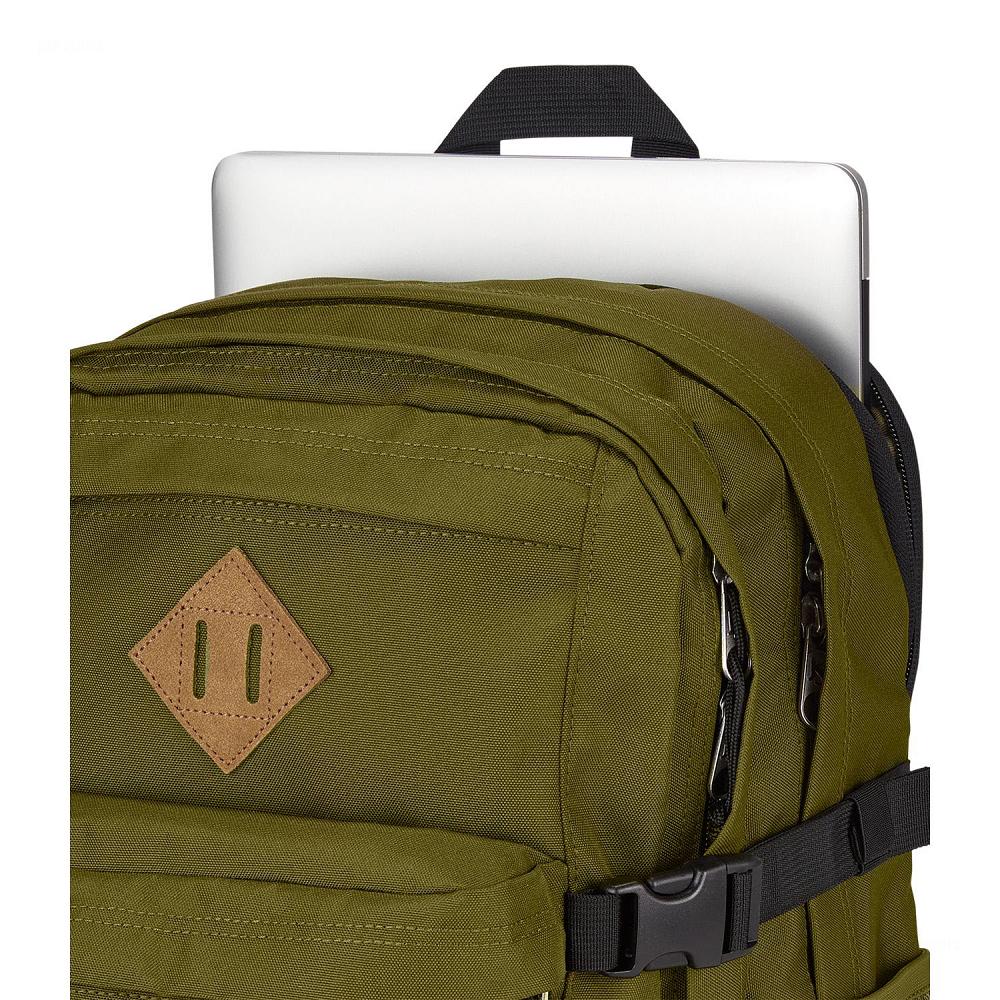 JanSport Main Campus Laptop Backpacks Olive | AU_JS484