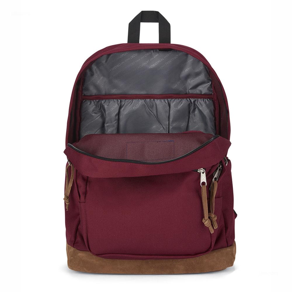 JanSport Right Pack Laptop Backpacks Burgundy | AU_JS271