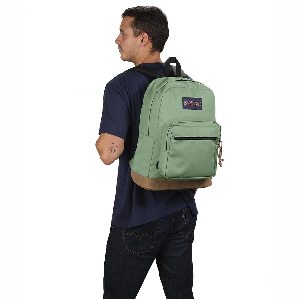 JanSport Right Pack Laptop Backpacks Green | AU_JS06B