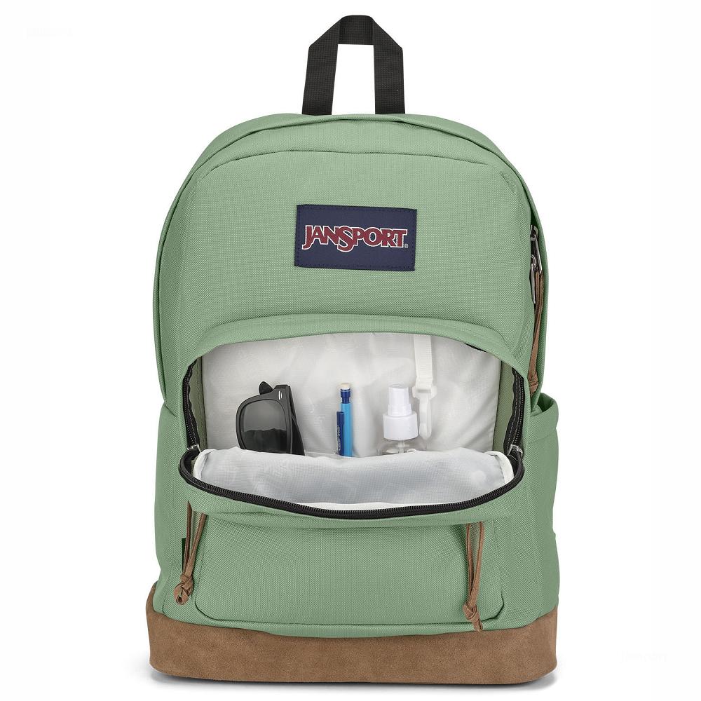 JanSport Right Pack Laptop Backpacks Green | AU_JS06B