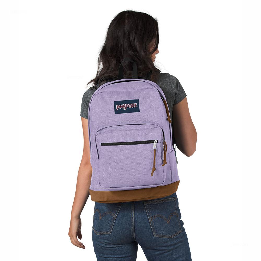 JanSport Right Pack Laptop Backpacks Purple | AU_JS17B