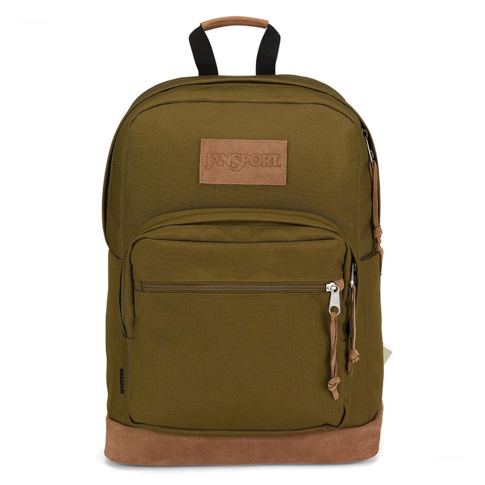 JanSport Right Pack Premium Laptop Backpacks Olive | AU_JS231