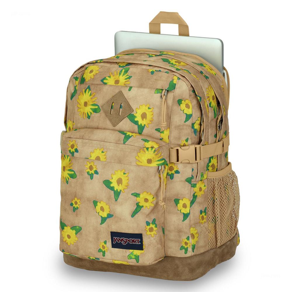 JanSport SUEDE CAMPUS Laptop Backpacks Khaki | AU_JS100