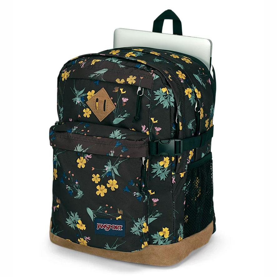 JanSport SUEDE CAMPUS School Backpacks Black / Yellow | AU_JS476