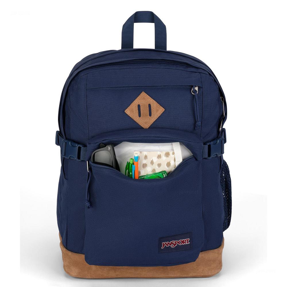 JanSport SUEDE CAMPUS School Backpacks Navy | AU_JS305