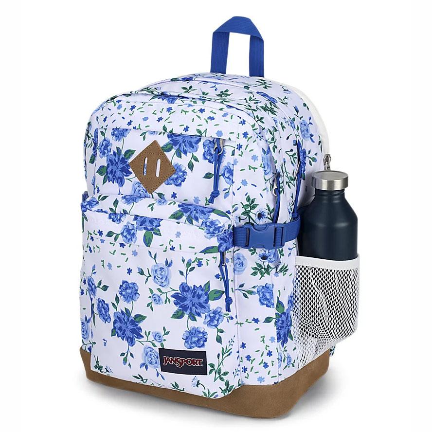 JanSport SUEDE CAMPUS School Backpacks White / Blue | AU_JS526