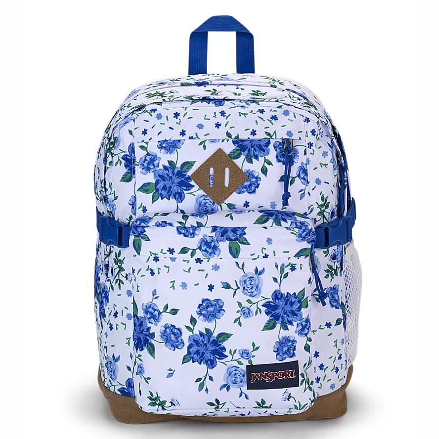 JanSport SUEDE CAMPUS School Backpacks White / Blue | AU_JS526