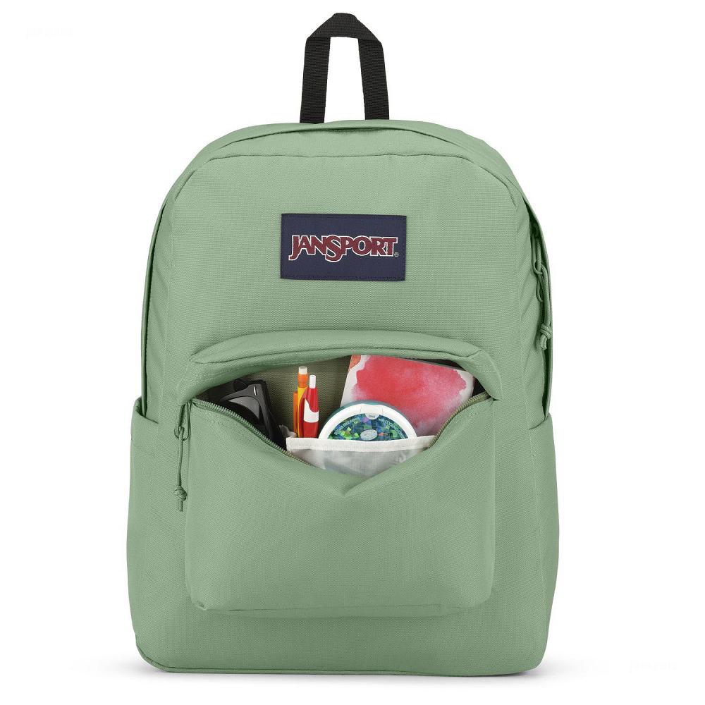 JanSport SuperBreak® Plus Laptop Backpacks Green | AU_JS094