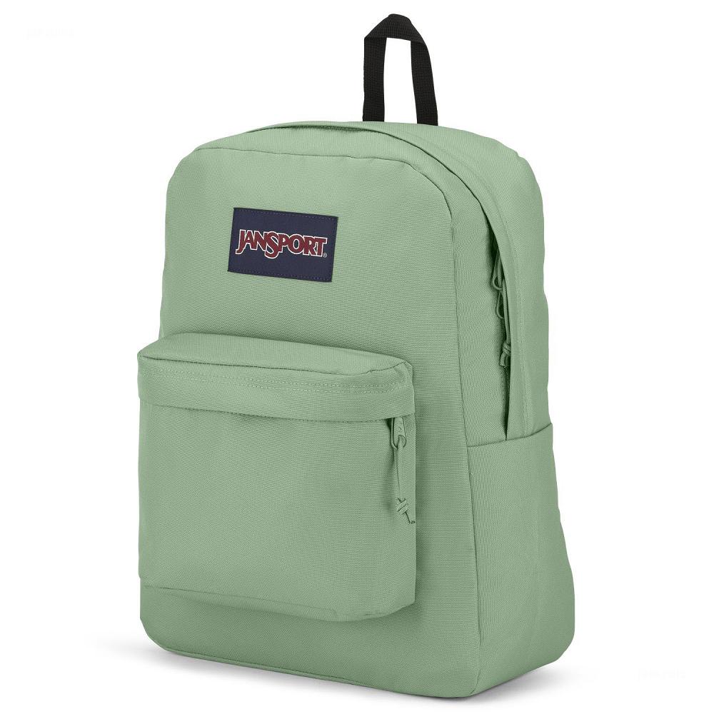 JanSport SuperBreak® Plus Laptop Backpacks Green | AU_JS094