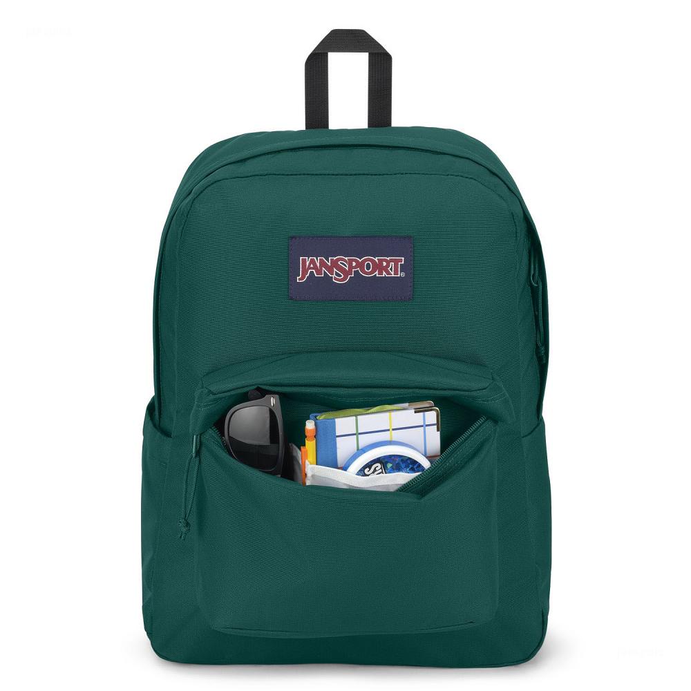 JanSport SuperBreak® Plus Laptop Backpacks Deep Green | AU_JS222