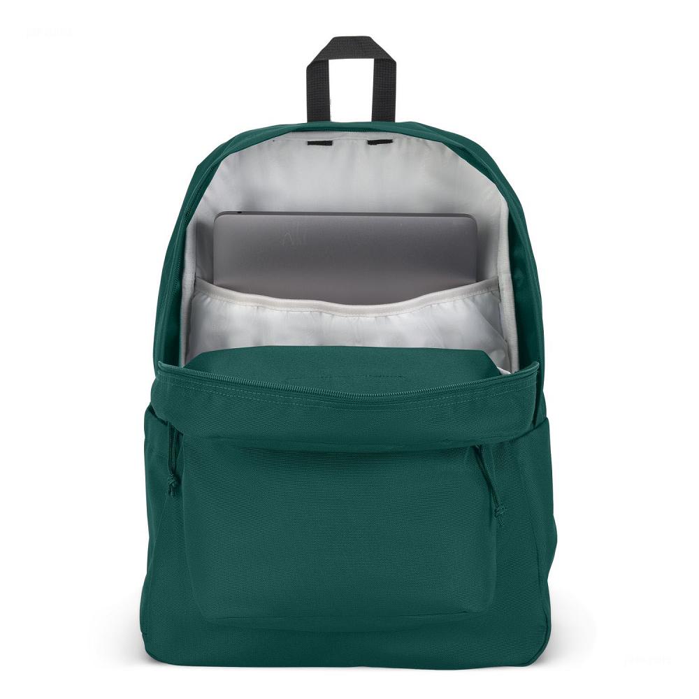 JanSport SuperBreak® Plus Laptop Backpacks Deep Green | AU_JS222