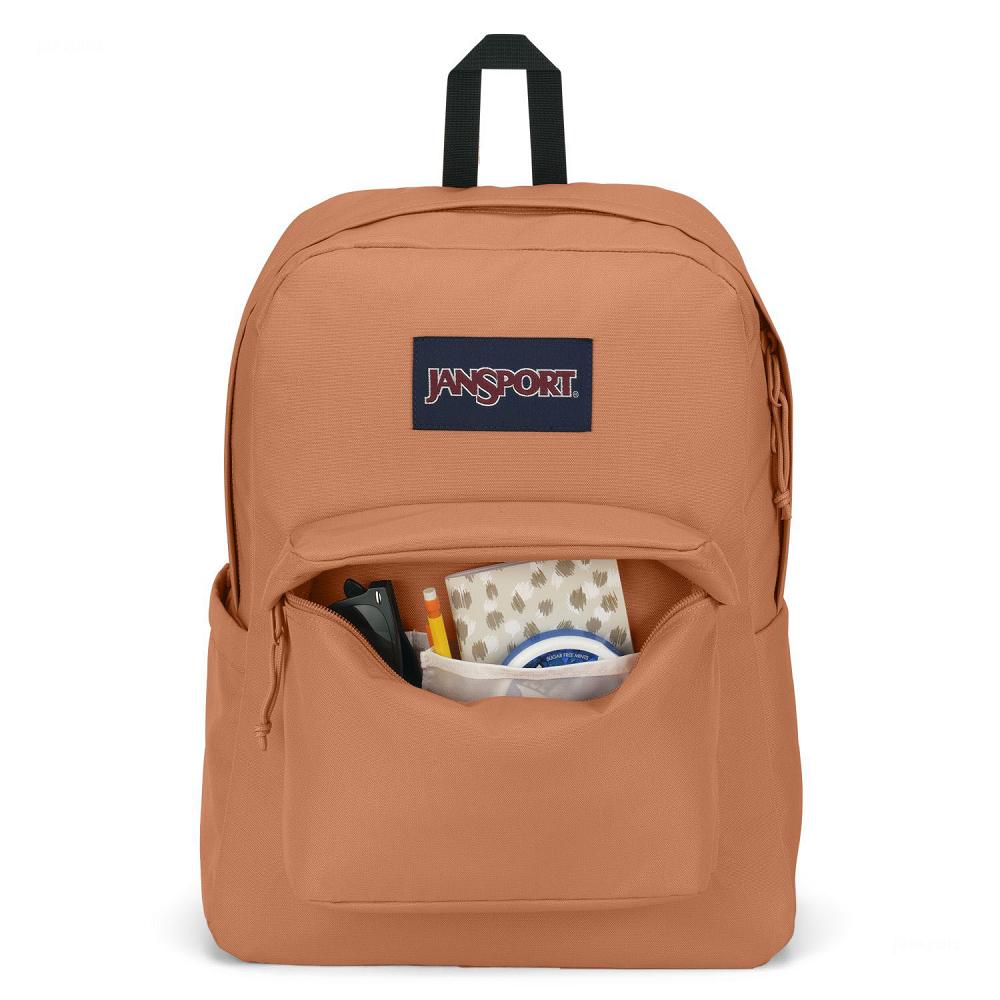 JanSport SuperBreak® Plus Laptop Backpacks Orange | AU_JS238