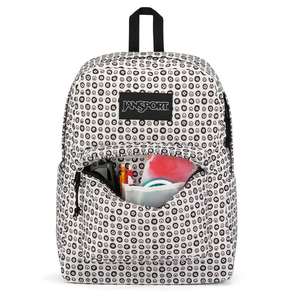 JanSport SuperBreak® Plus Laptop Backpacks White / Black | AU_JS248