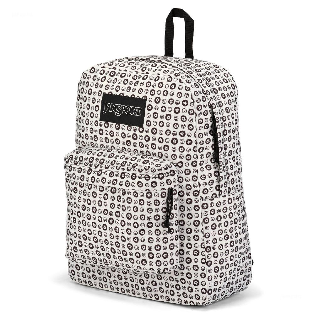 JanSport SuperBreak® Plus Laptop Backpacks White / Black | AU_JS248