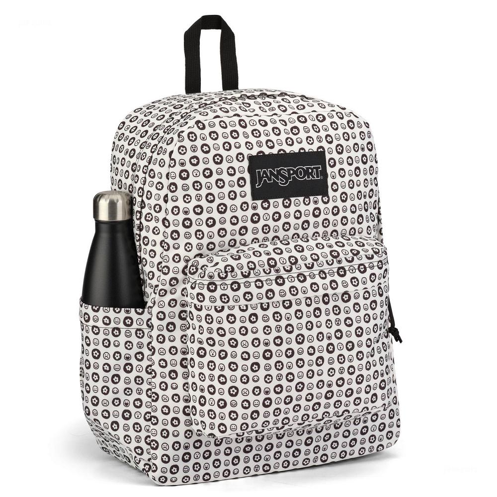 JanSport SuperBreak® Plus Laptop Backpacks White / Black | AU_JS248