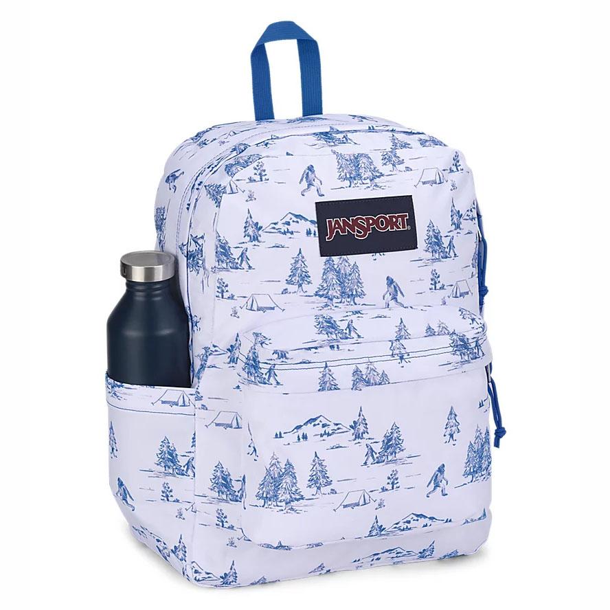 JanSport SuperBreak® Plus Laptop Backpacks White / Blue | AU_JS495