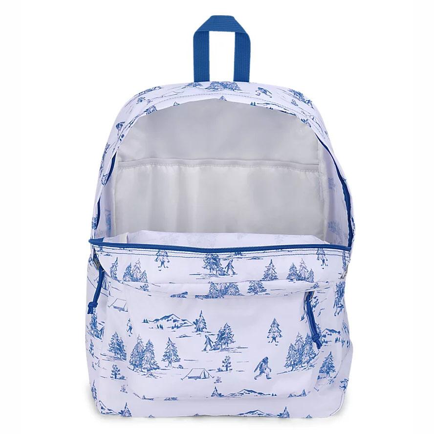 JanSport SuperBreak® Plus Laptop Backpacks White / Blue | AU_JS495