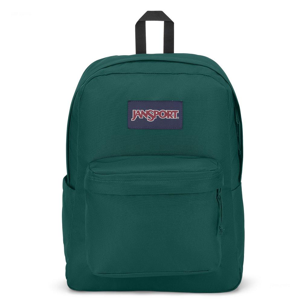 JanSport SuperBreak® Plus School Backpacks Deep Green | AU_JS270