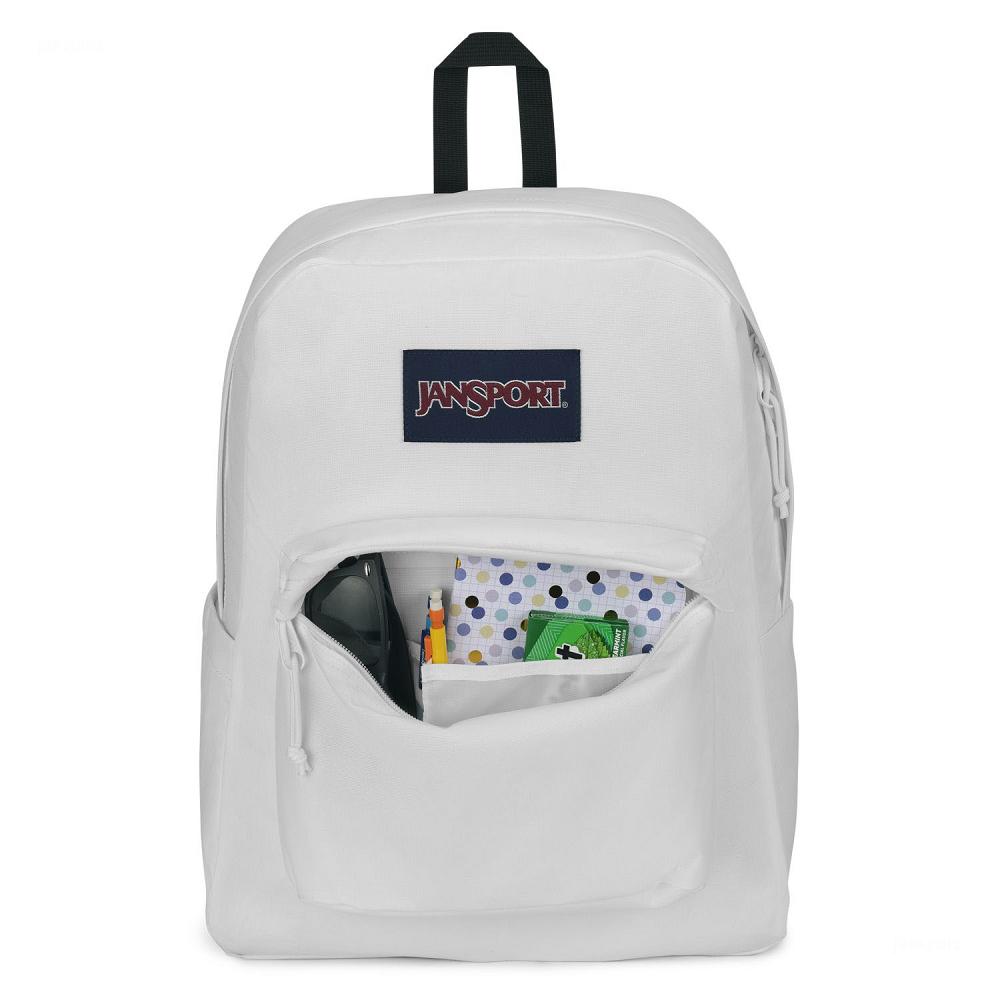 JanSport SuperBreak® Plus School Backpacks White | AU_JS421