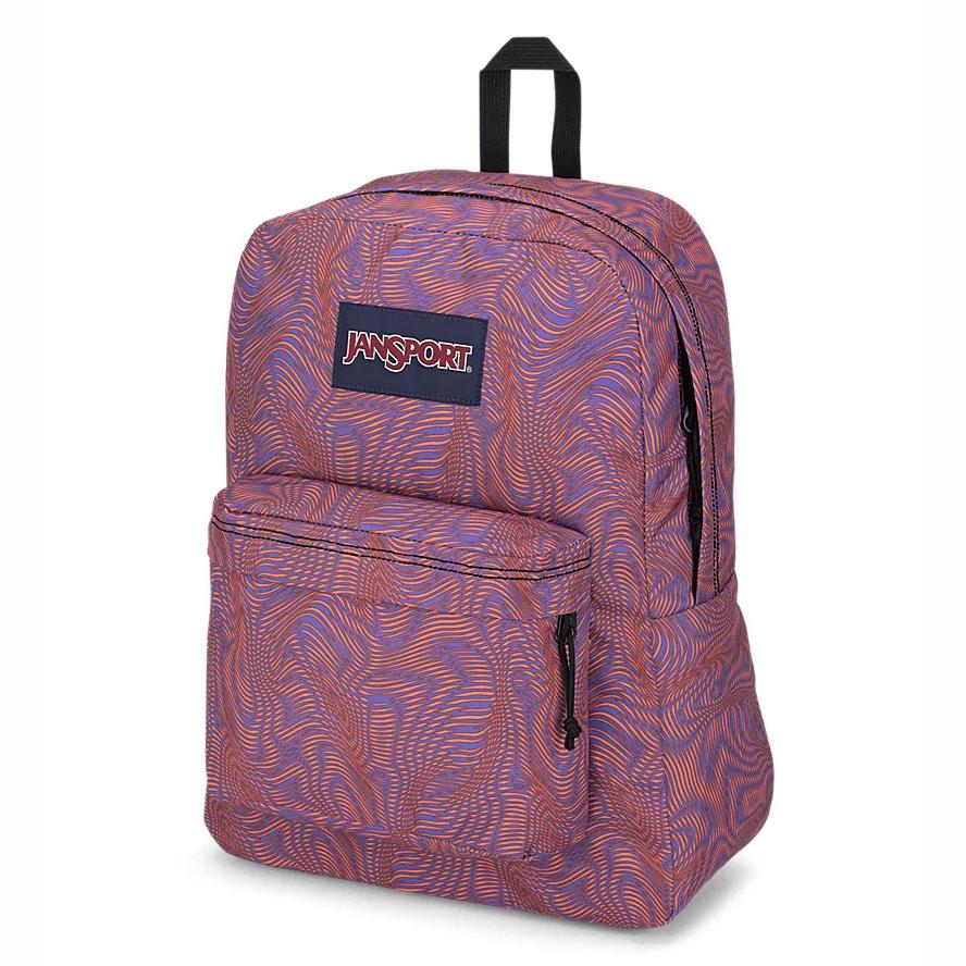 JanSport SuperBreak® Plus School Backpacks Purple / Orange | AU_JS478